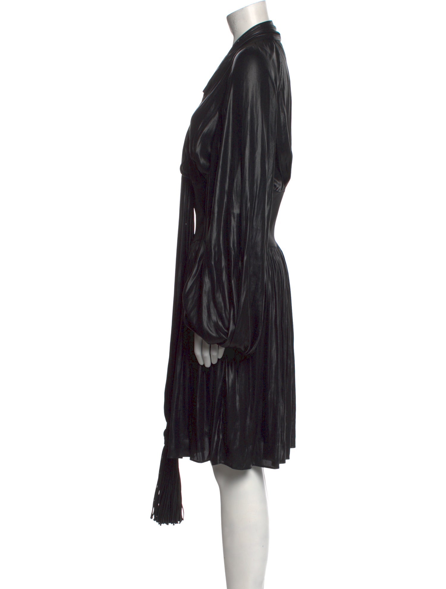 Bottega Veneta Tassel-detailed Chintzed Midi Length Dress