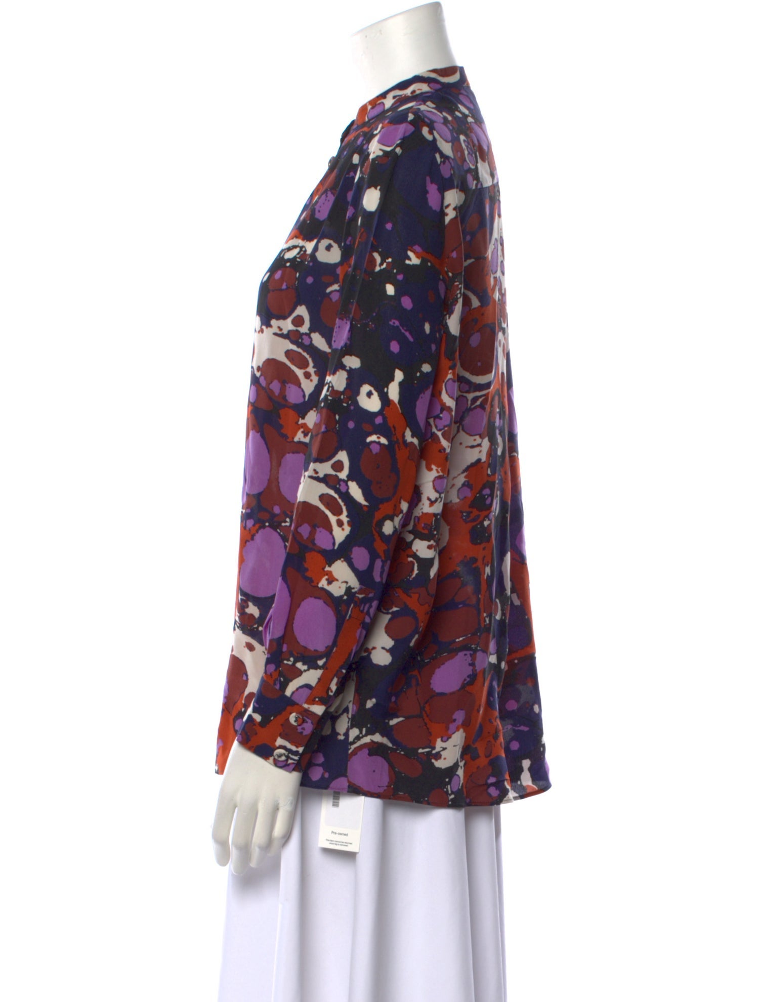 Bottega Veneta Silk Floral Print Blouse