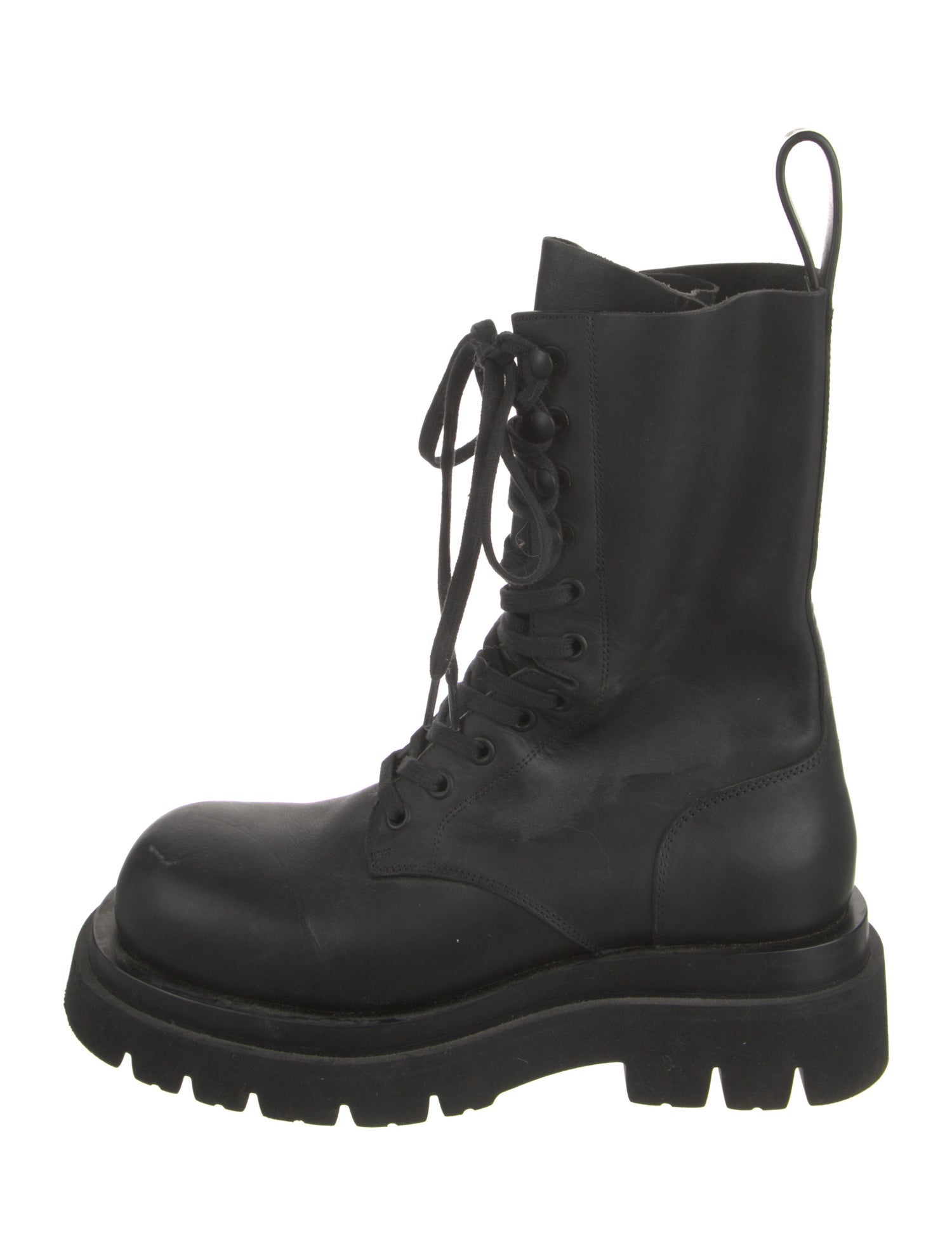 Bottega Veneta Leather Combat Boots