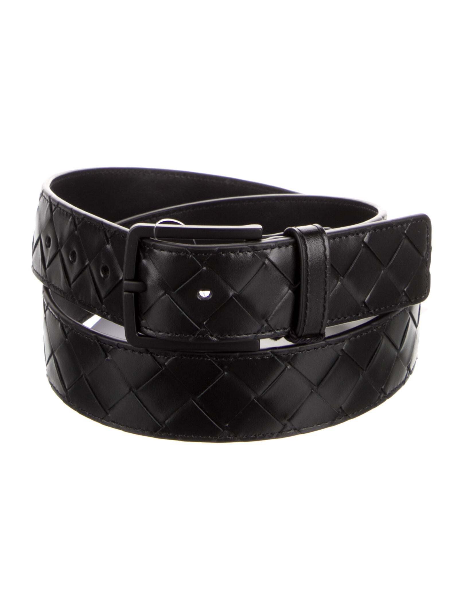 Bottega Veneta Intrecciato Weave Leather Belt
