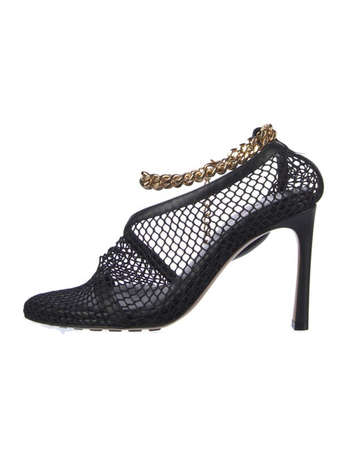 Bottega Veneta Mesh Chain-Link Accents Pumps