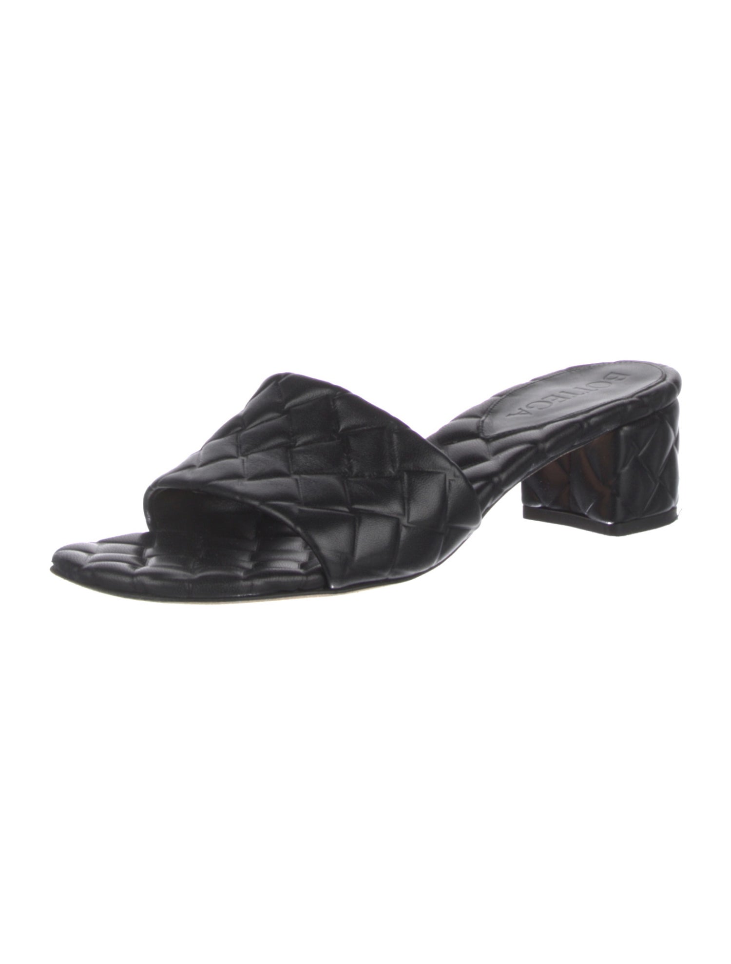 Bottega Veneta Amy Intrecciato Weave Slides