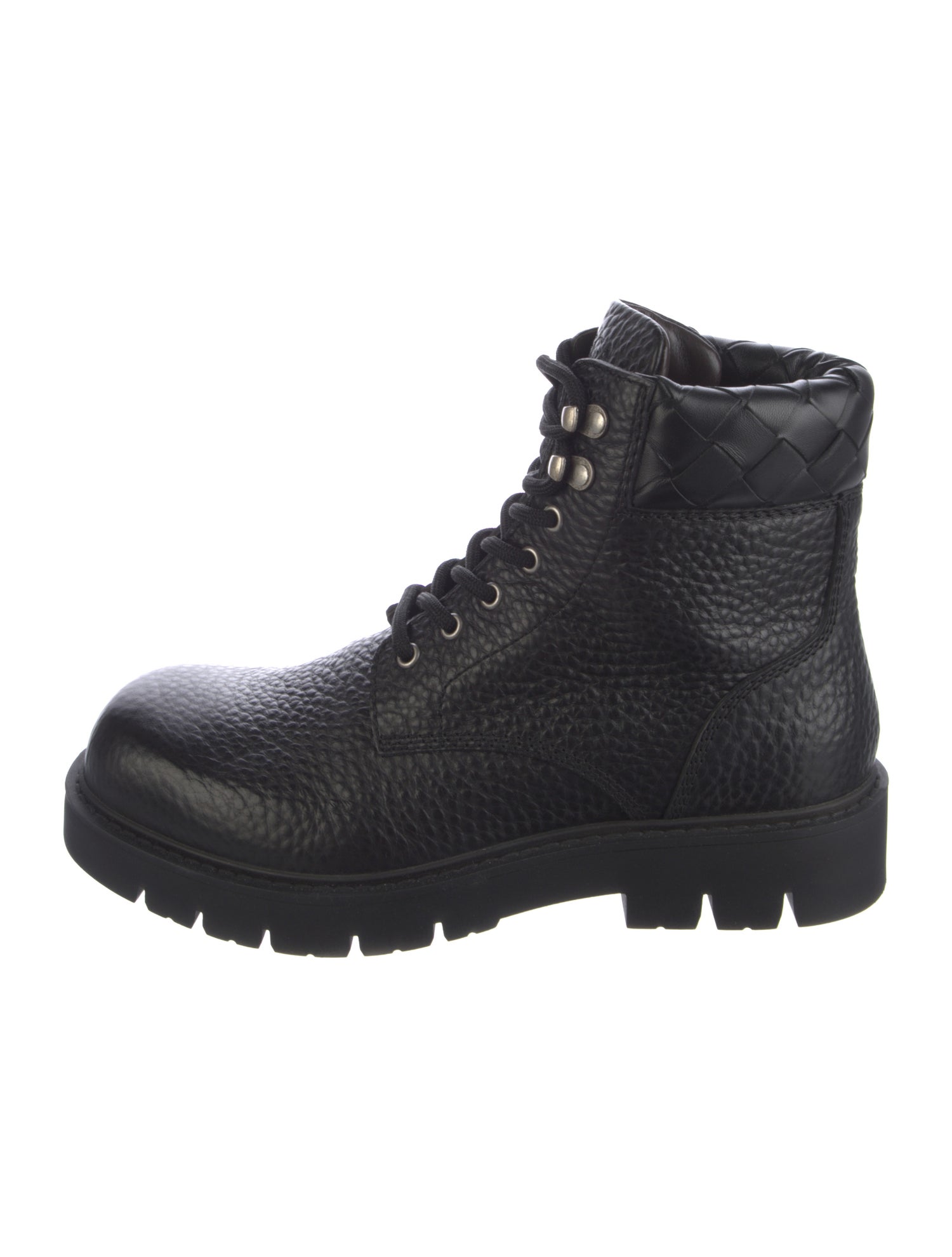 Bottega Veneta Leather Combat Boots