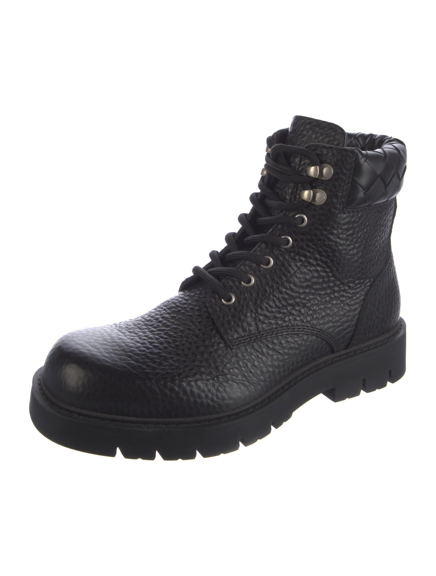 Bottega Veneta Leather Combat Boots