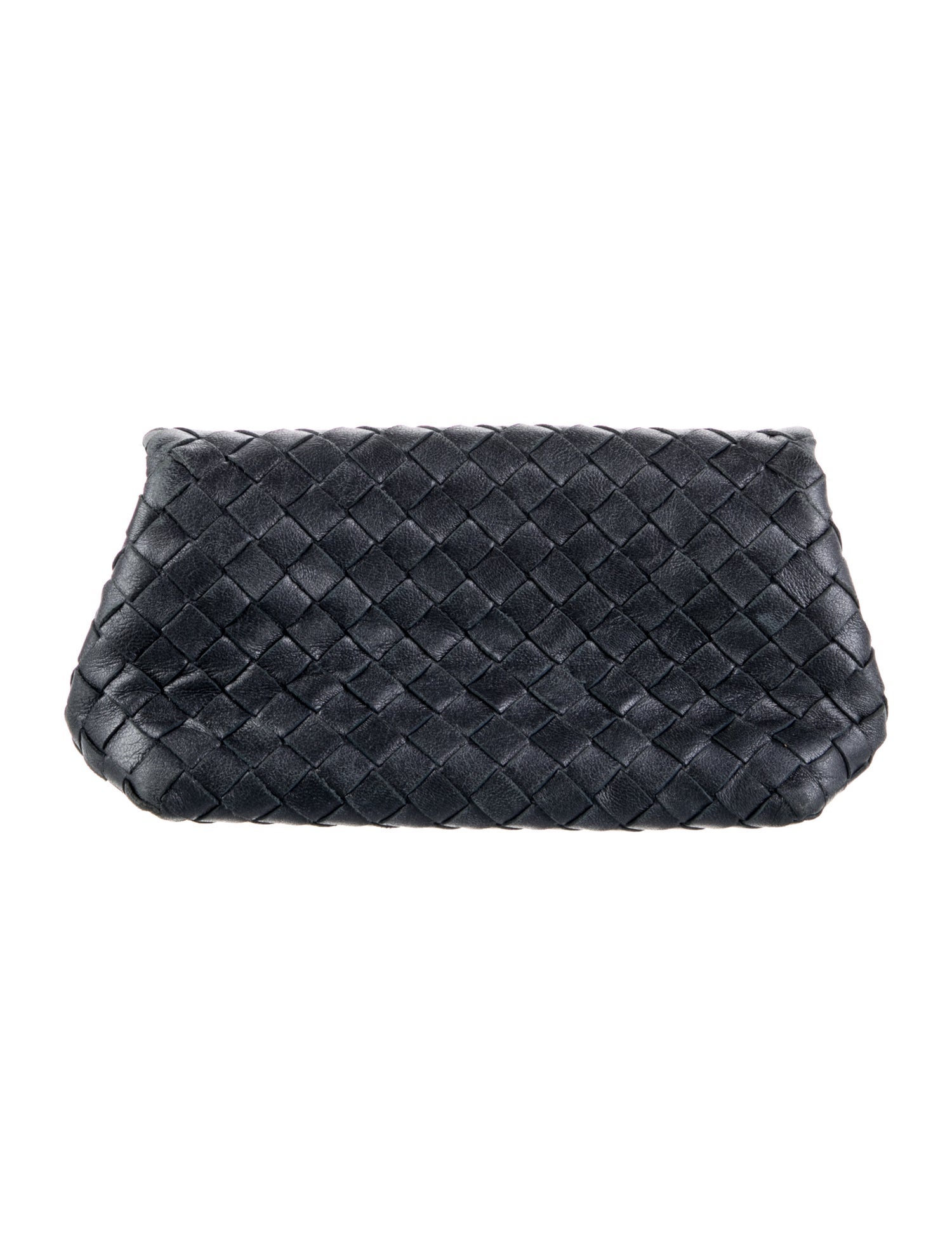 Bottega Veneta Leather Woven Cosmetic Pouch