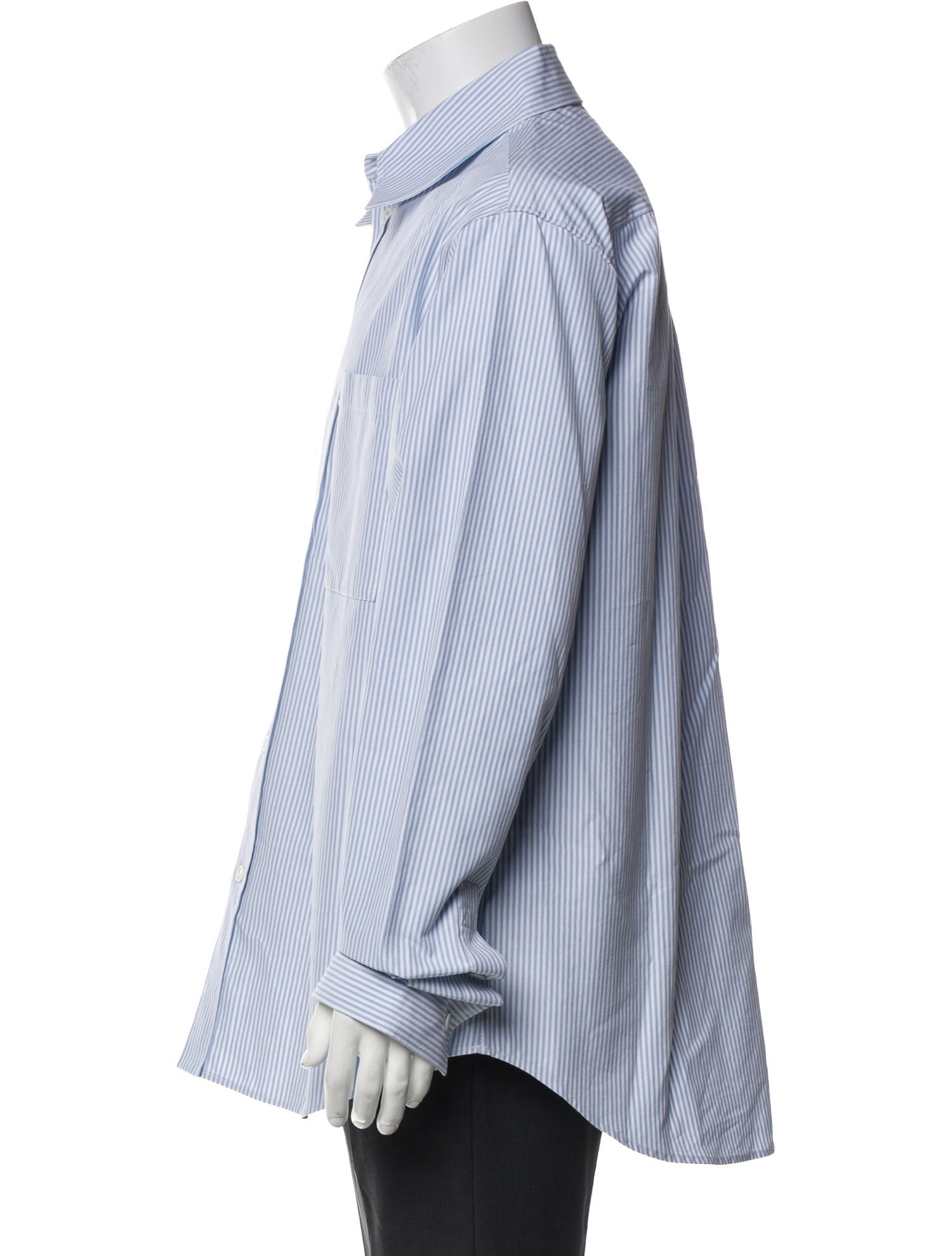 Bottega Veneta Signature Logo Striped Dress Shirt