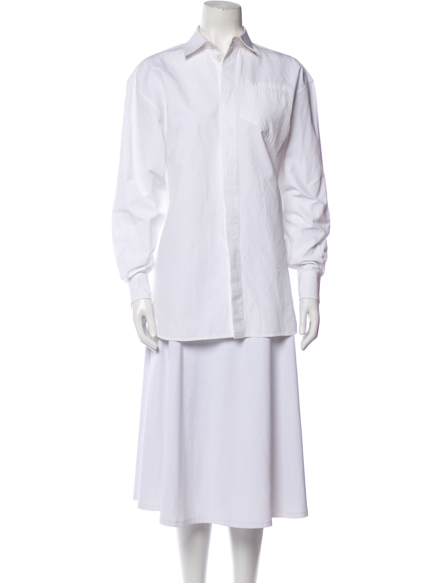 Bottega Veneta Long Sleeve Button-Up Top