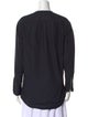 Bottega Veneta Crew Neck Long Sleeve Button-Up Top