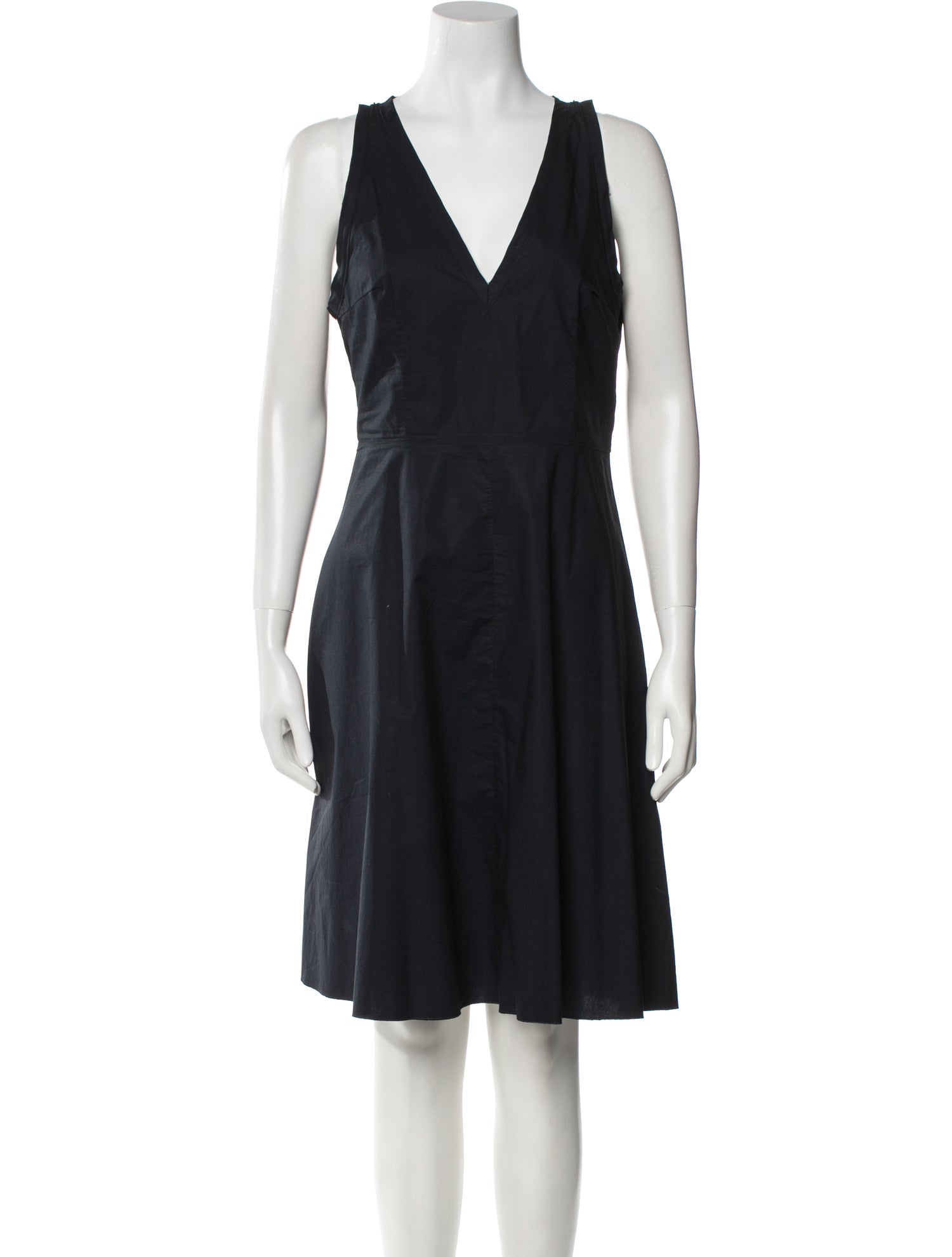Bottega Veneta V-Neck Knee-Length Dress