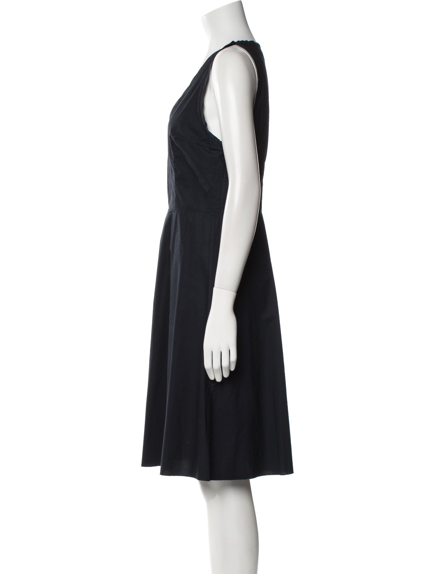 Bottega Veneta V-Neck Knee-Length Dress