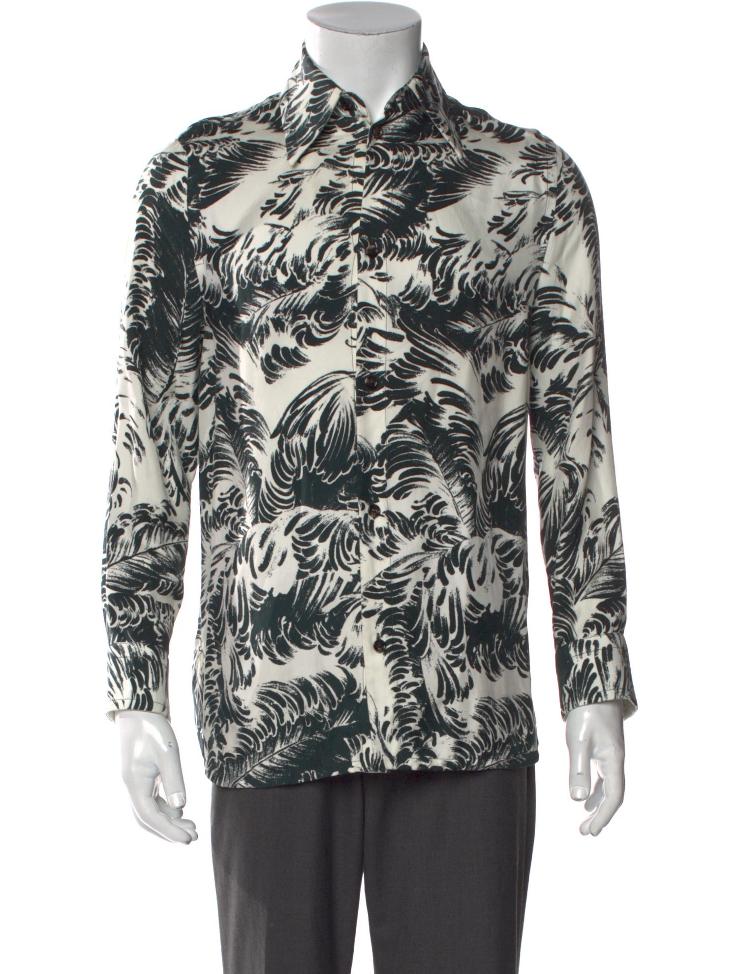 Bottega Veneta Silk Floral Print Shirt