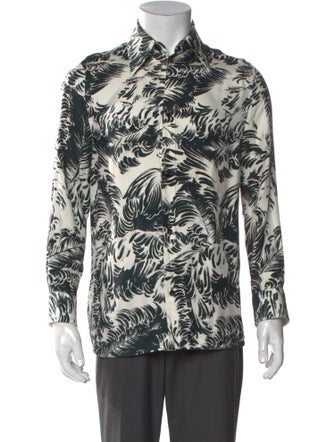 Bottega Veneta Silk Floral Print Shirt