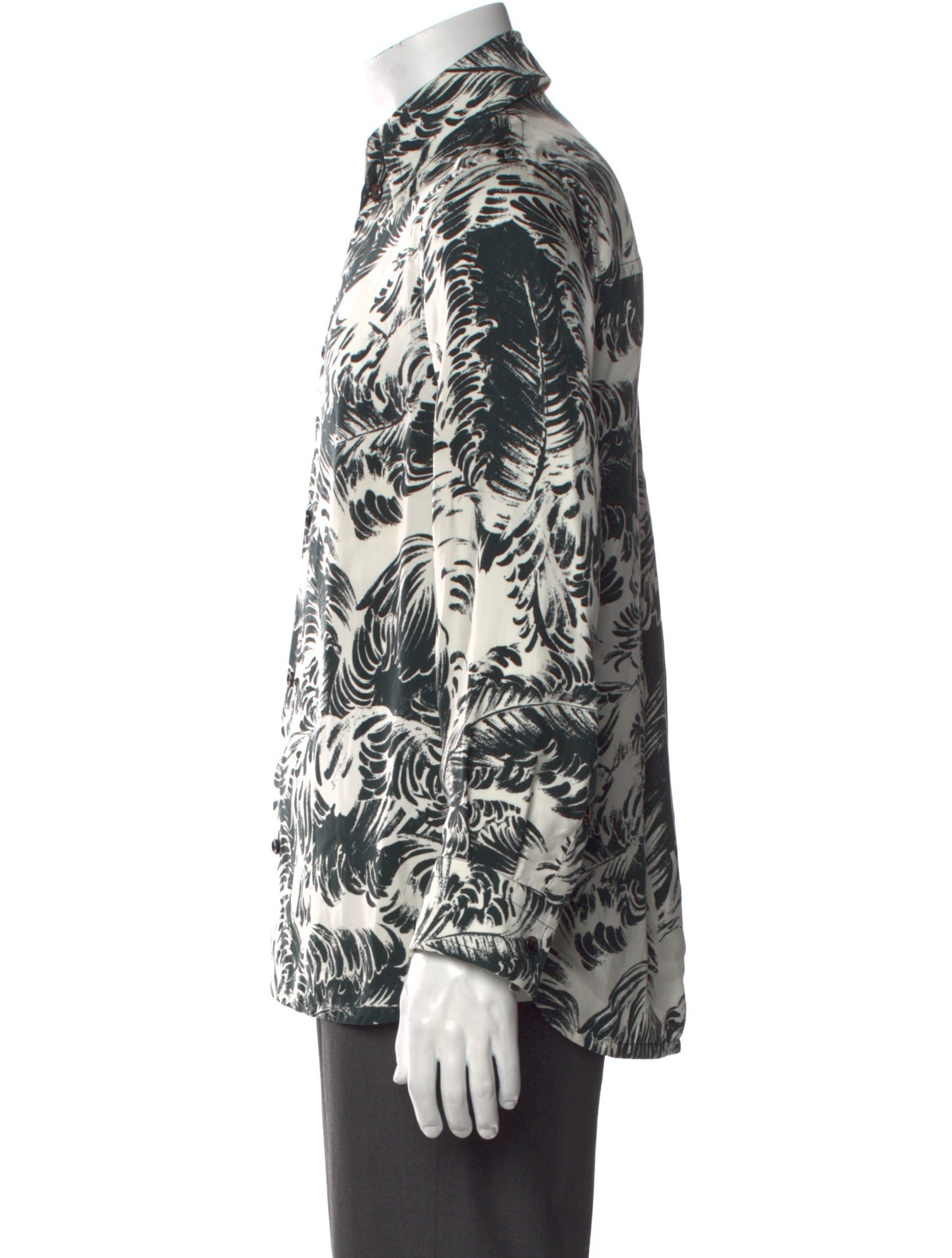 Bottega Veneta Silk Floral Print Shirt