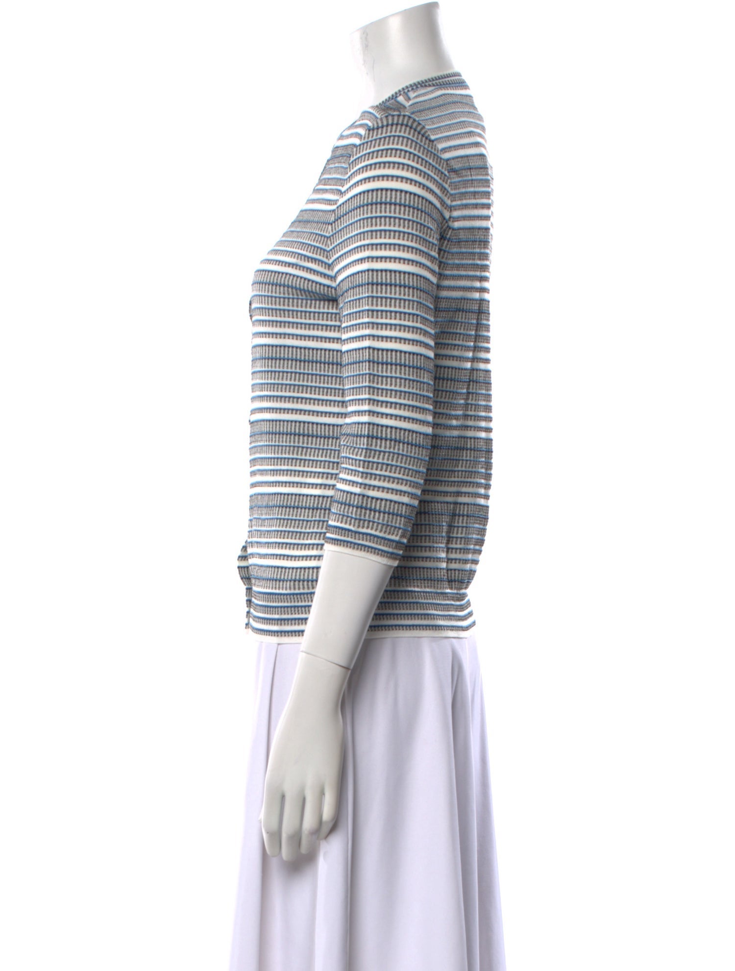 Bottega Veneta Striped Crew Neck Sweater