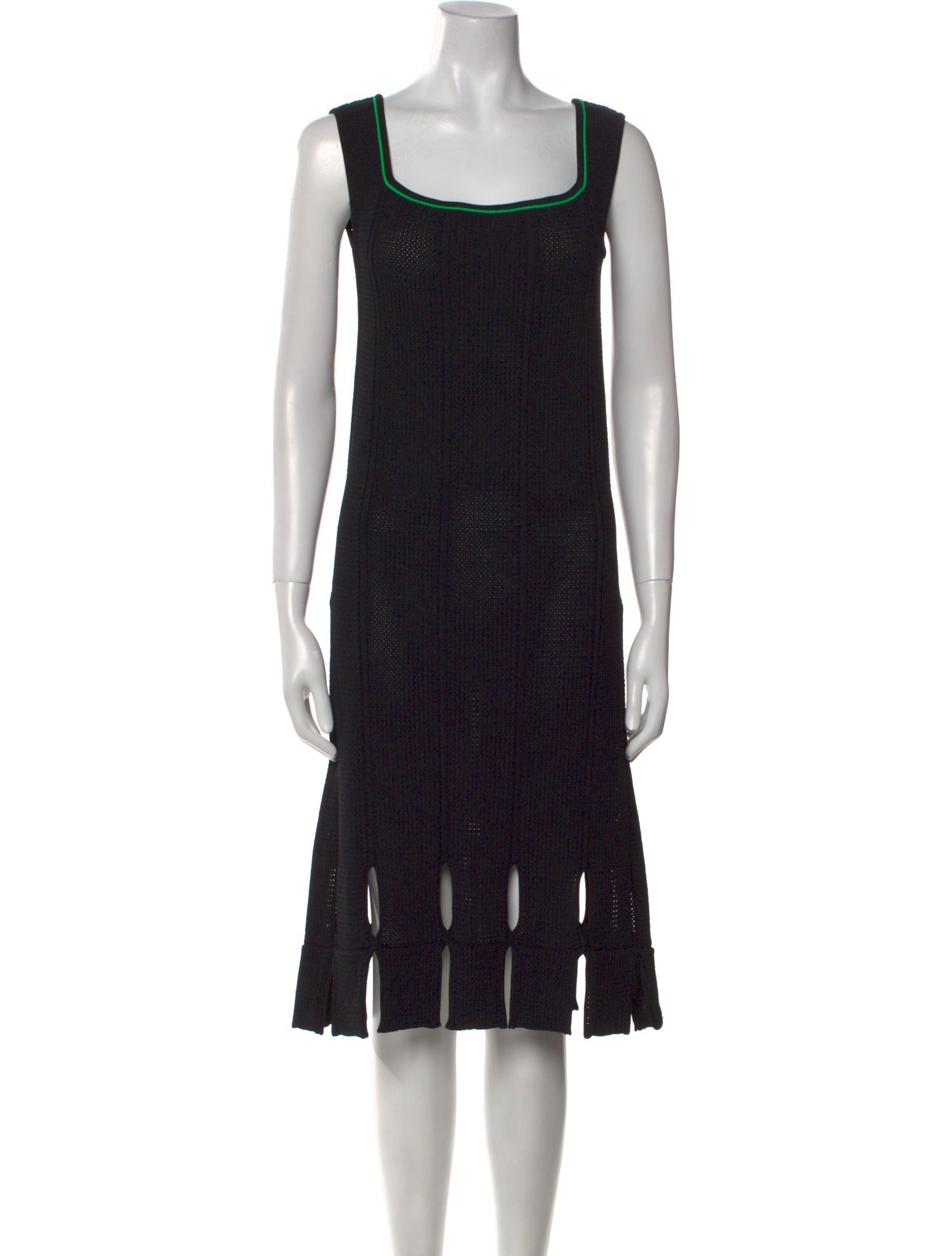 Bottega Veneta Scoop Neck Midi Length Dress