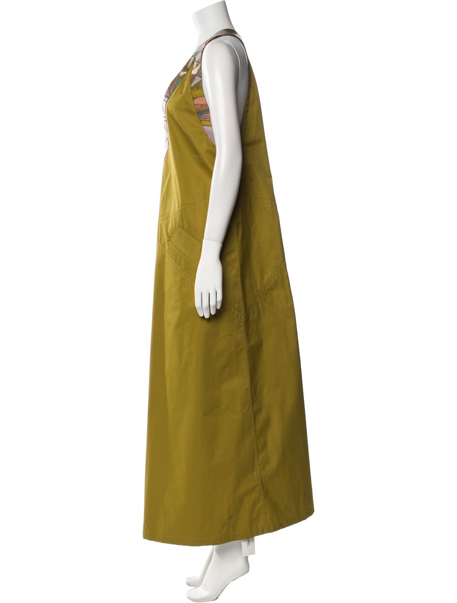 Bottega Veneta V-Neck Long Dress