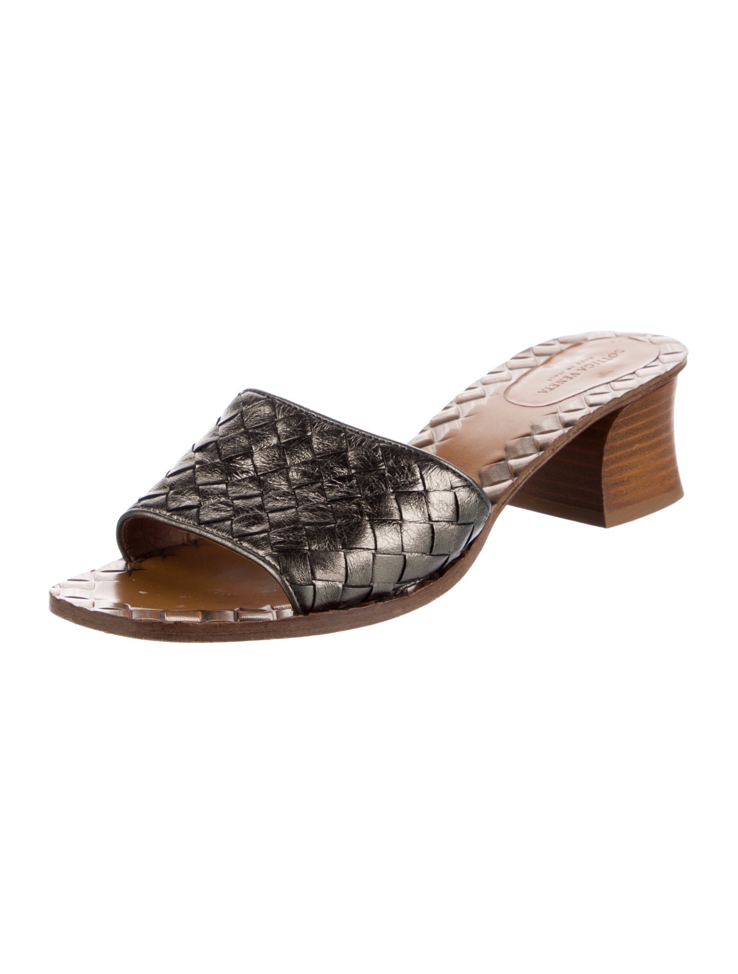 Bottega Veneta Ravello Intrecciato Weave Slides