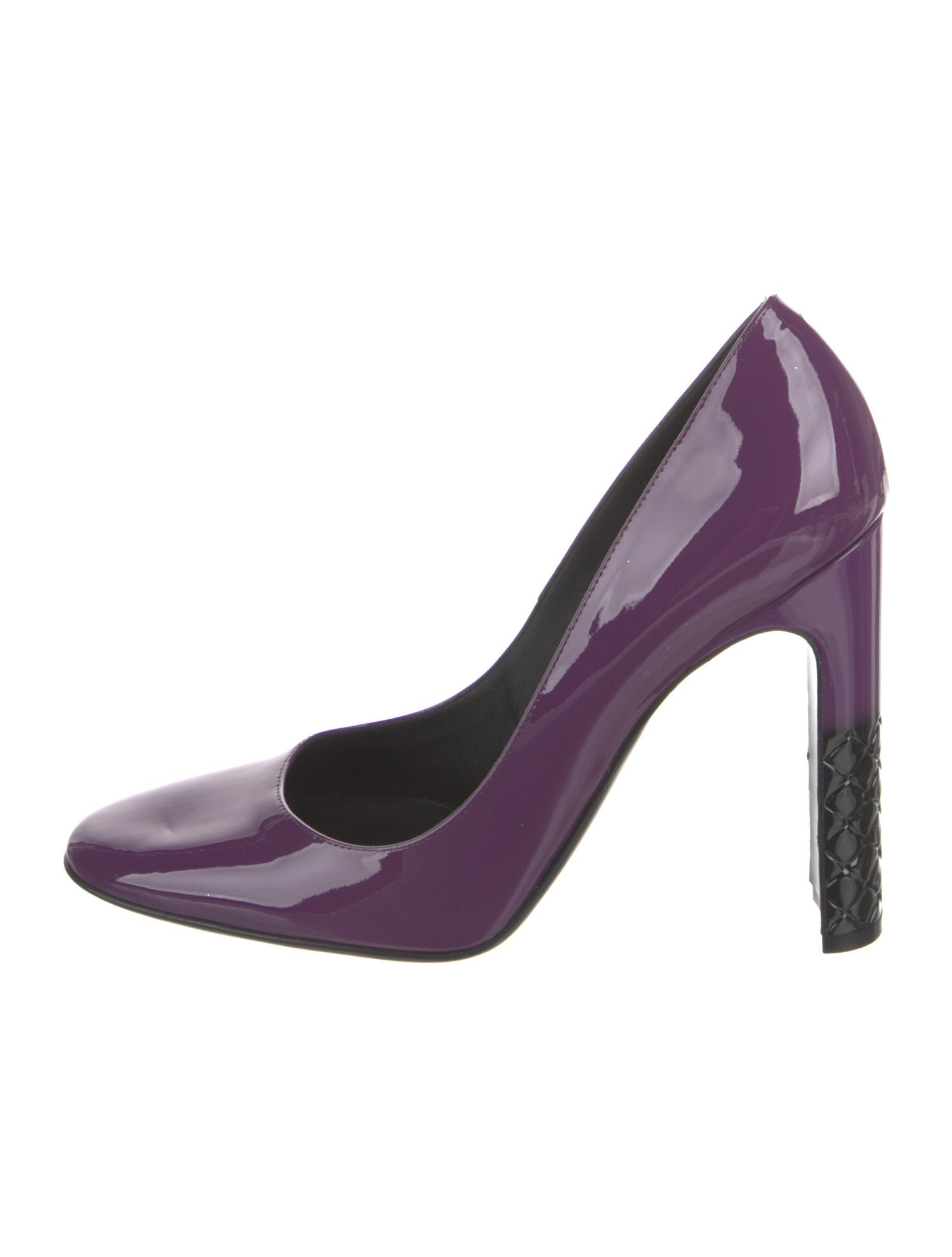 Bottega Veneta Intrecciato Weave Patent Leather Pumps
