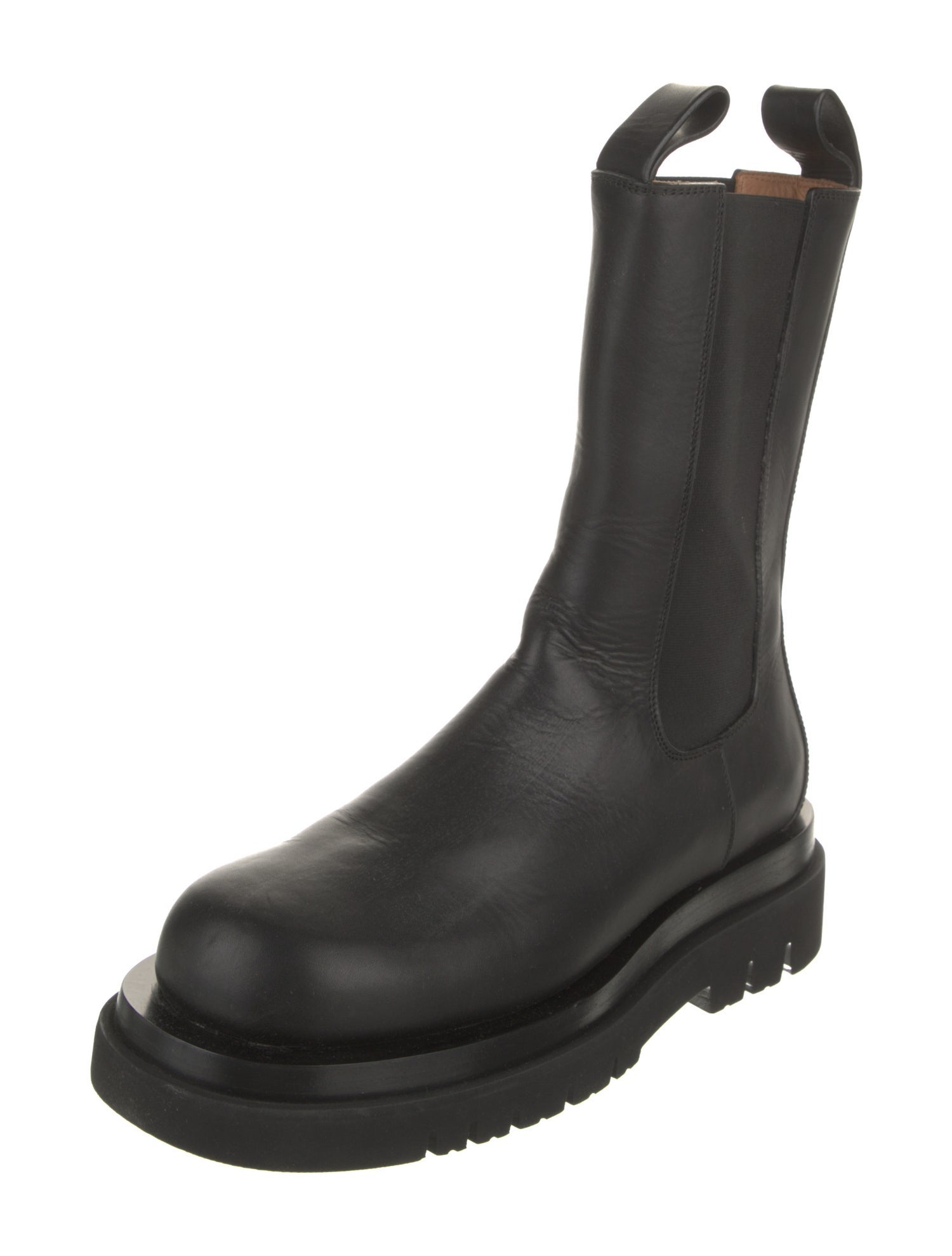 Bottega Veneta Lug Leather Chelsea Boots