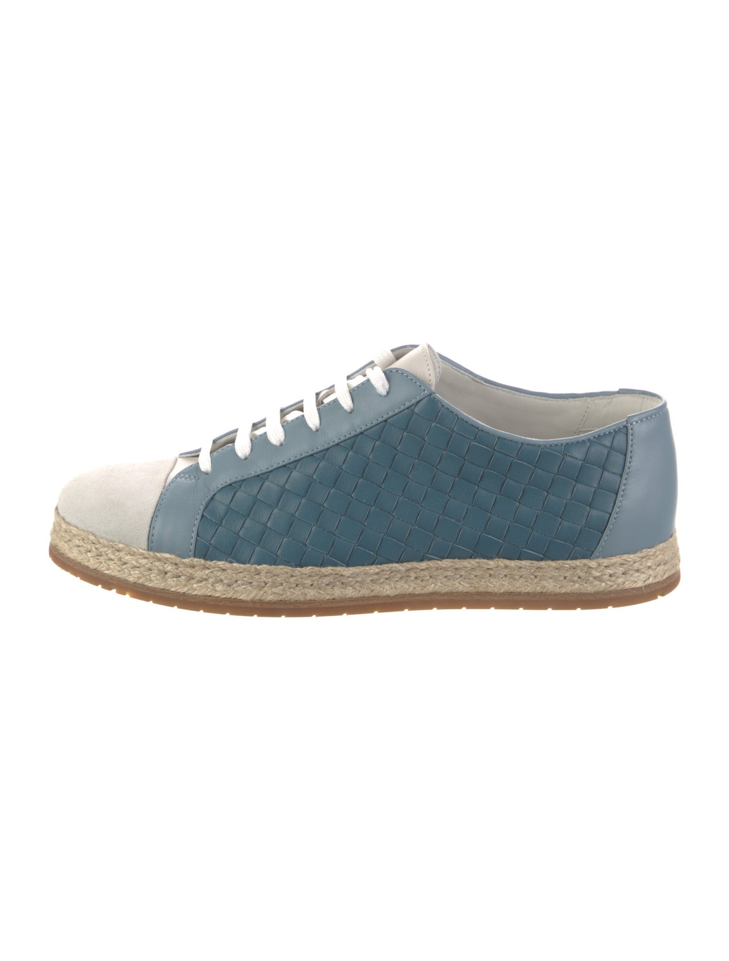 Bottega Veneta Intrecciato Weave Leather Espadrille Sneakers