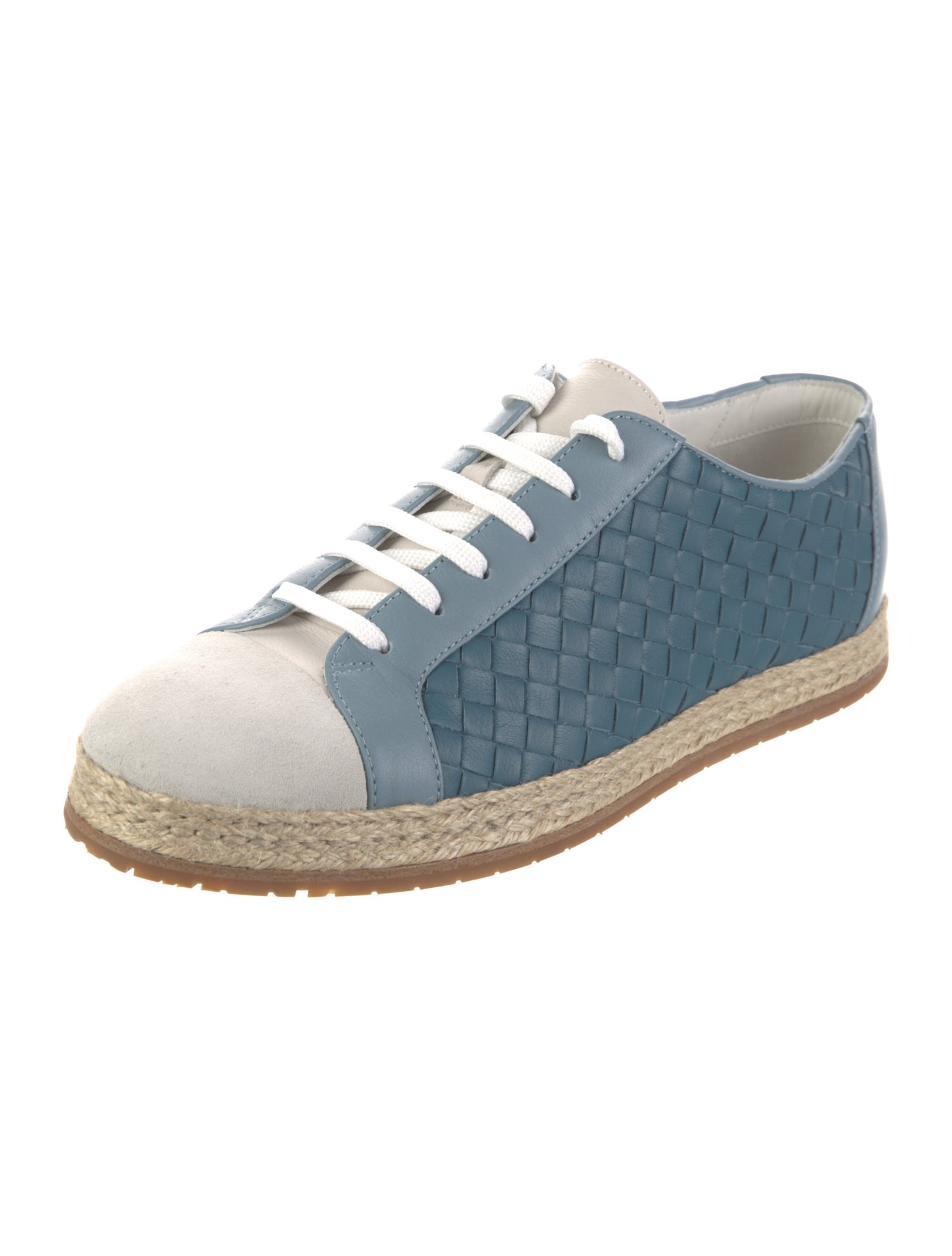 Bottega Veneta Intrecciato Weave Leather Espadrille Sneakers