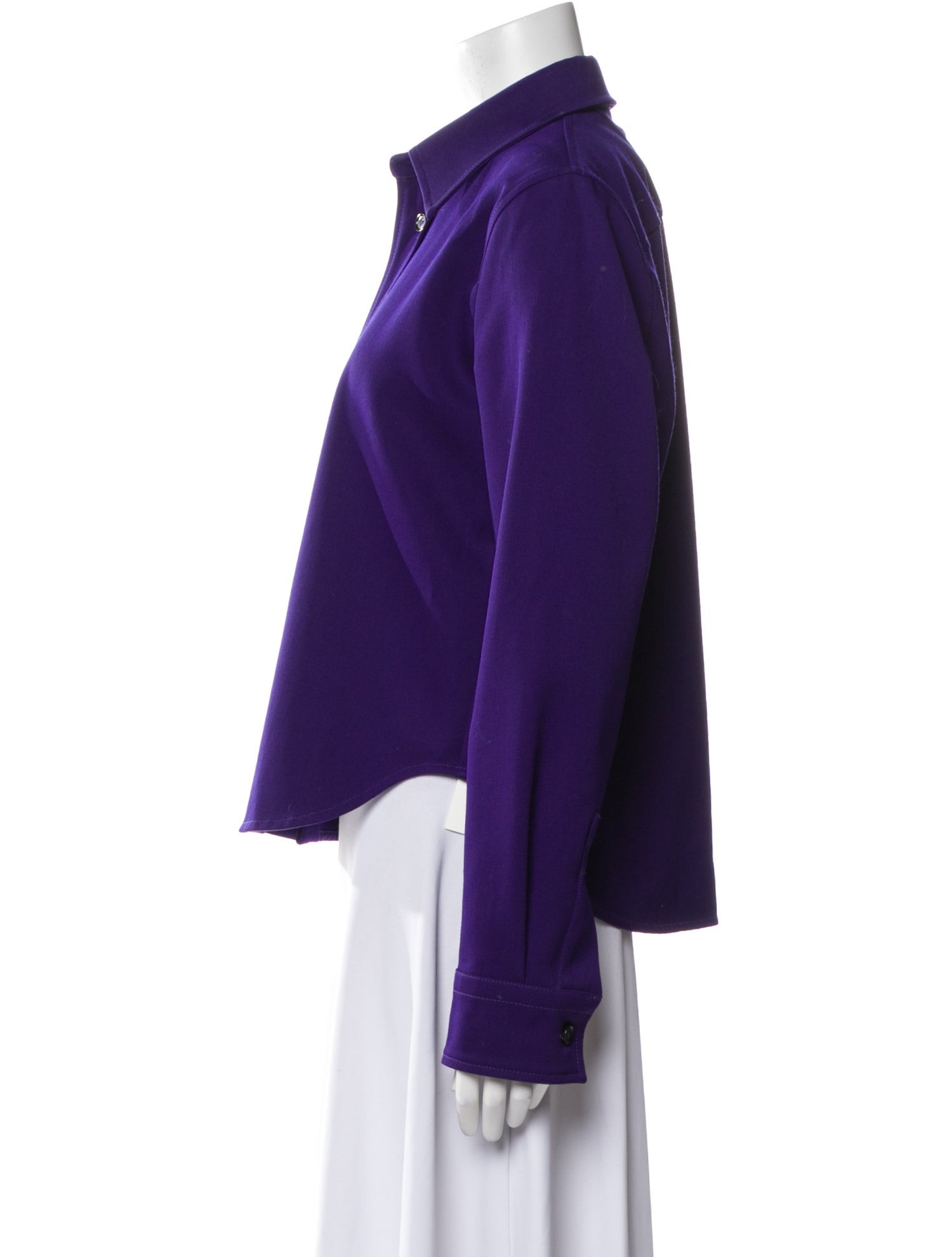 Bottega Veneta Grain De Poudre Wool Button-Up Top