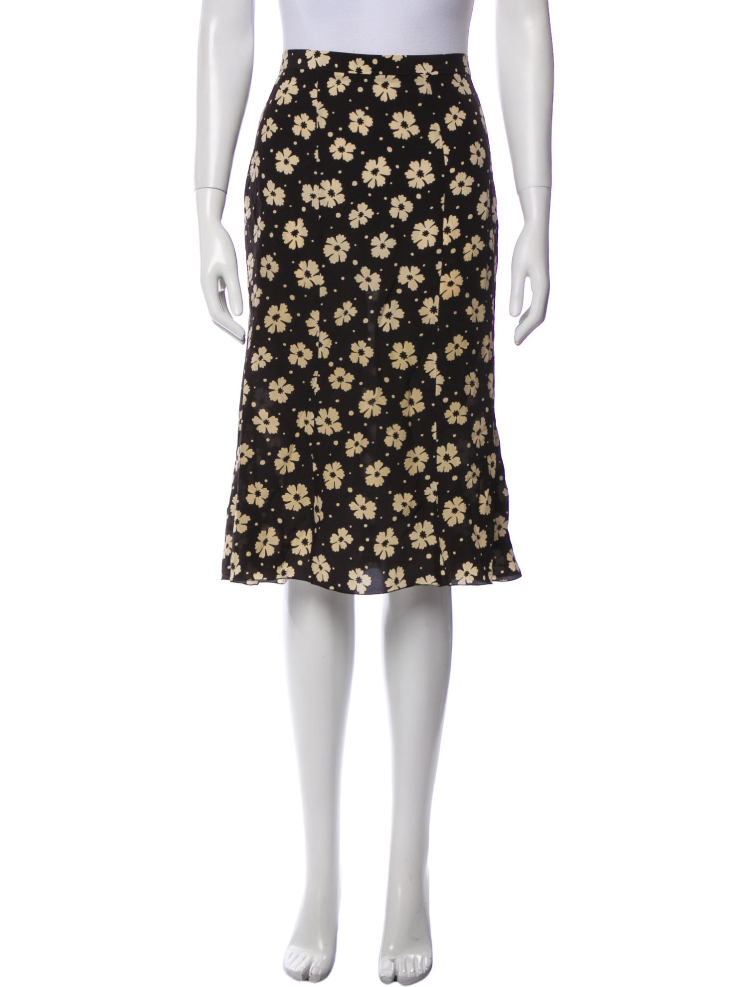 Bottega Veneta Silk Knee-Length Skirt