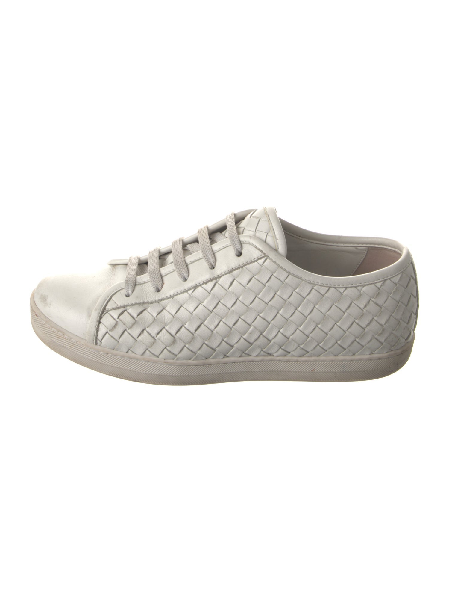 Bottega Veneta Intrecciato Weave Leather Sneakers