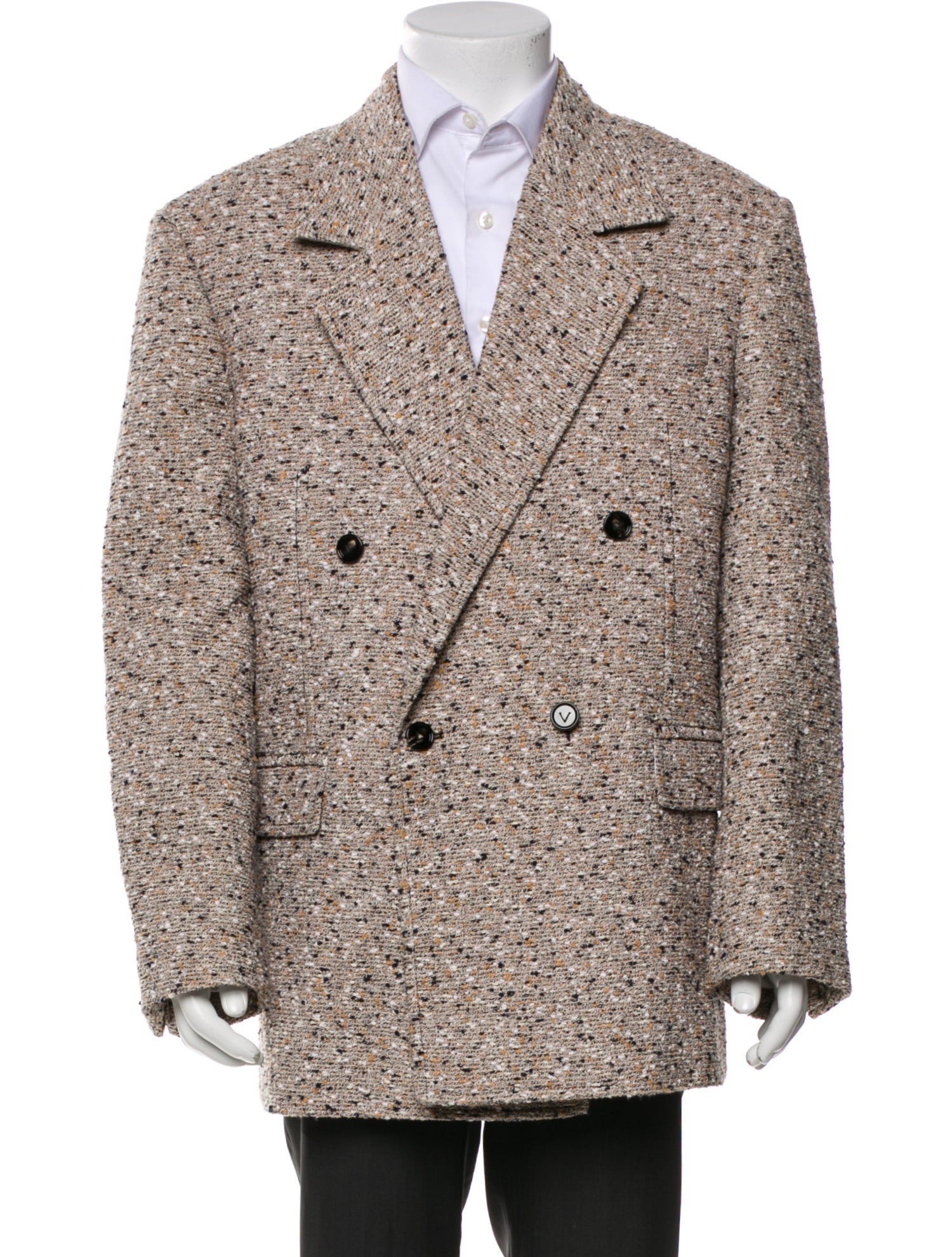 Bottega Veneta Tweed Pattern Sport Coat