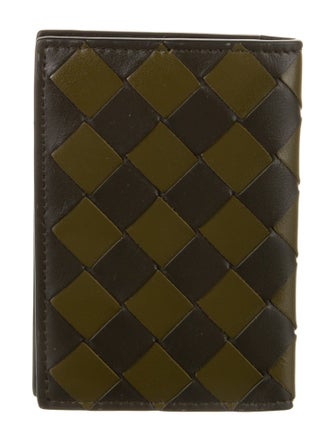 Bottega Veneta Intrecciato Weave Leather Wallet
