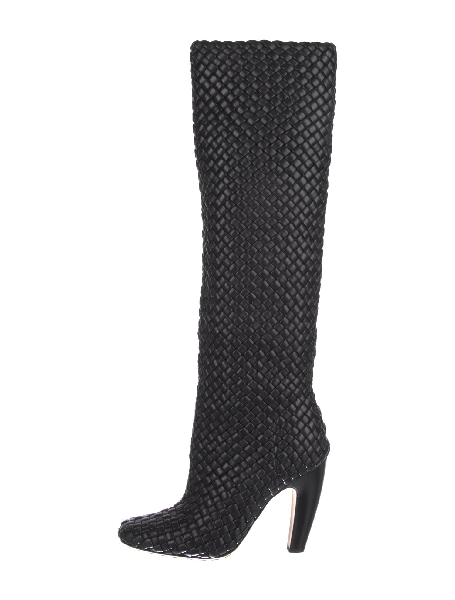 Bottega Veneta Intrecciato Weave Leather Boots