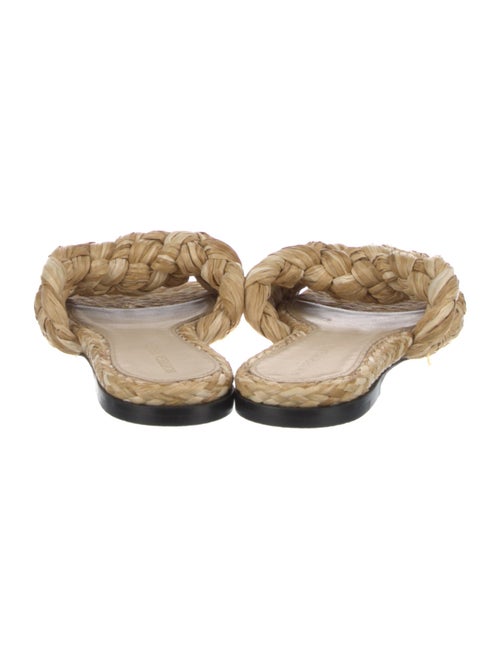 Bottega Veneta Raffia Slides