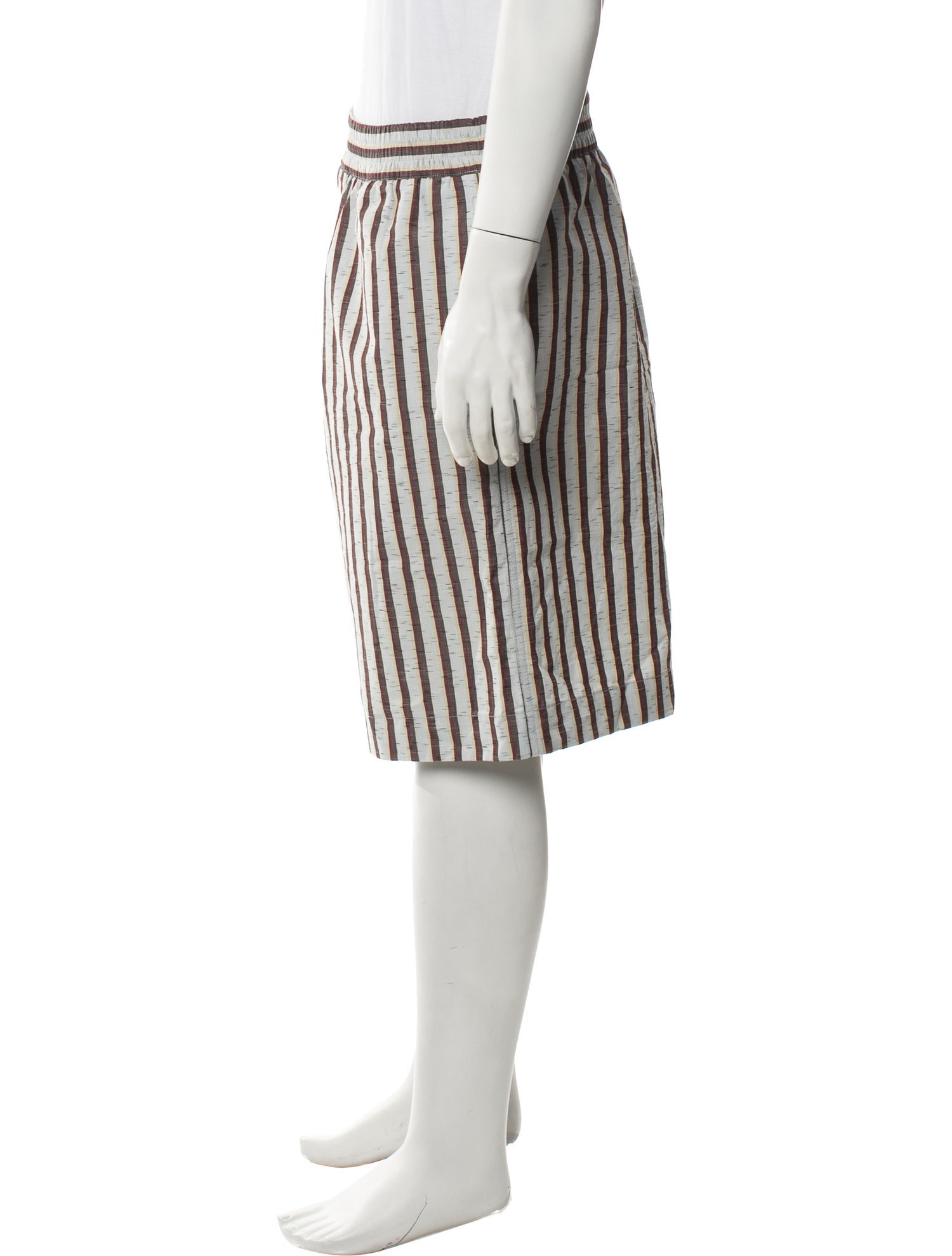 Bottega Veneta Striped Jogger Shorts