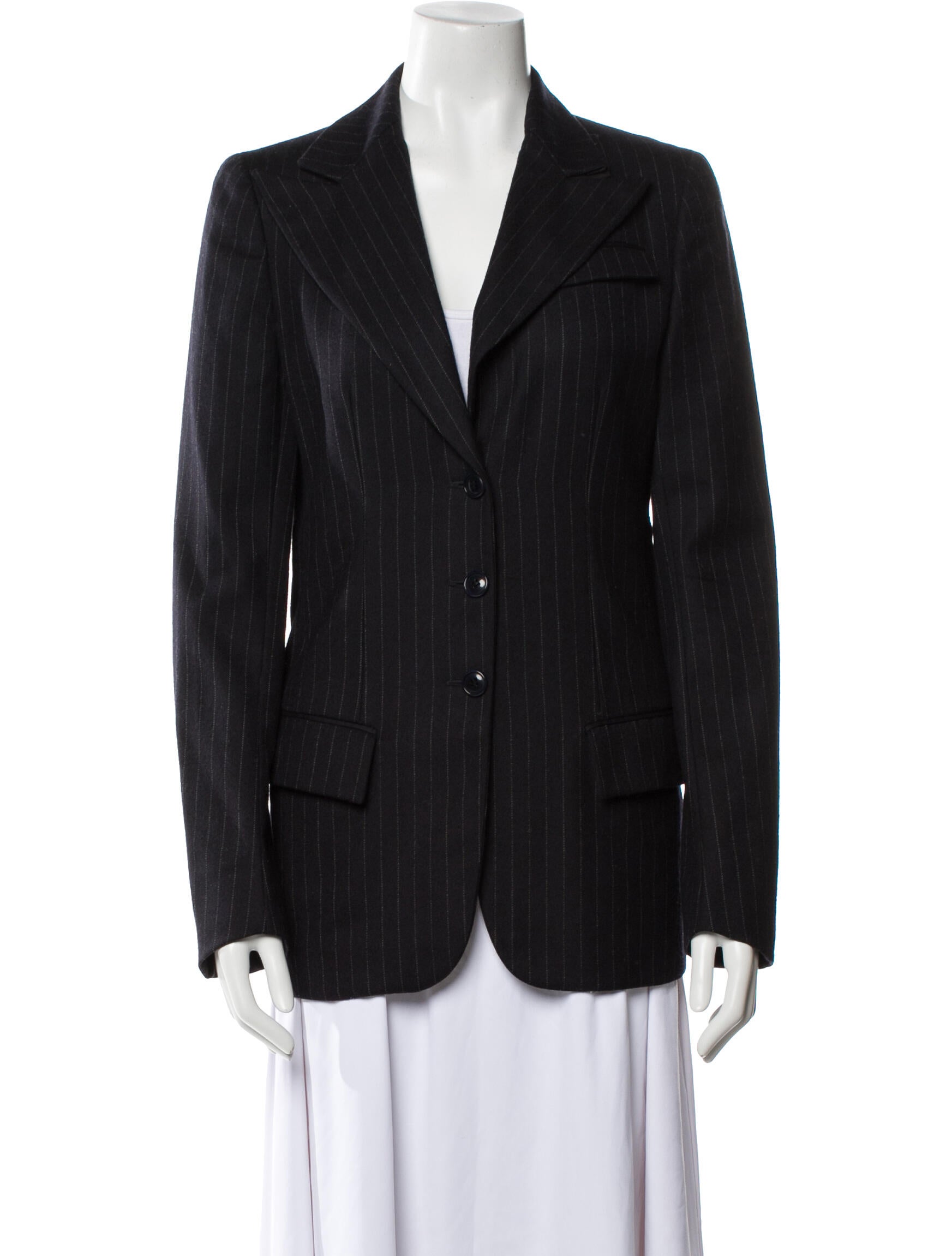 Bottega Veneta Virgin Wool Striped Blazer