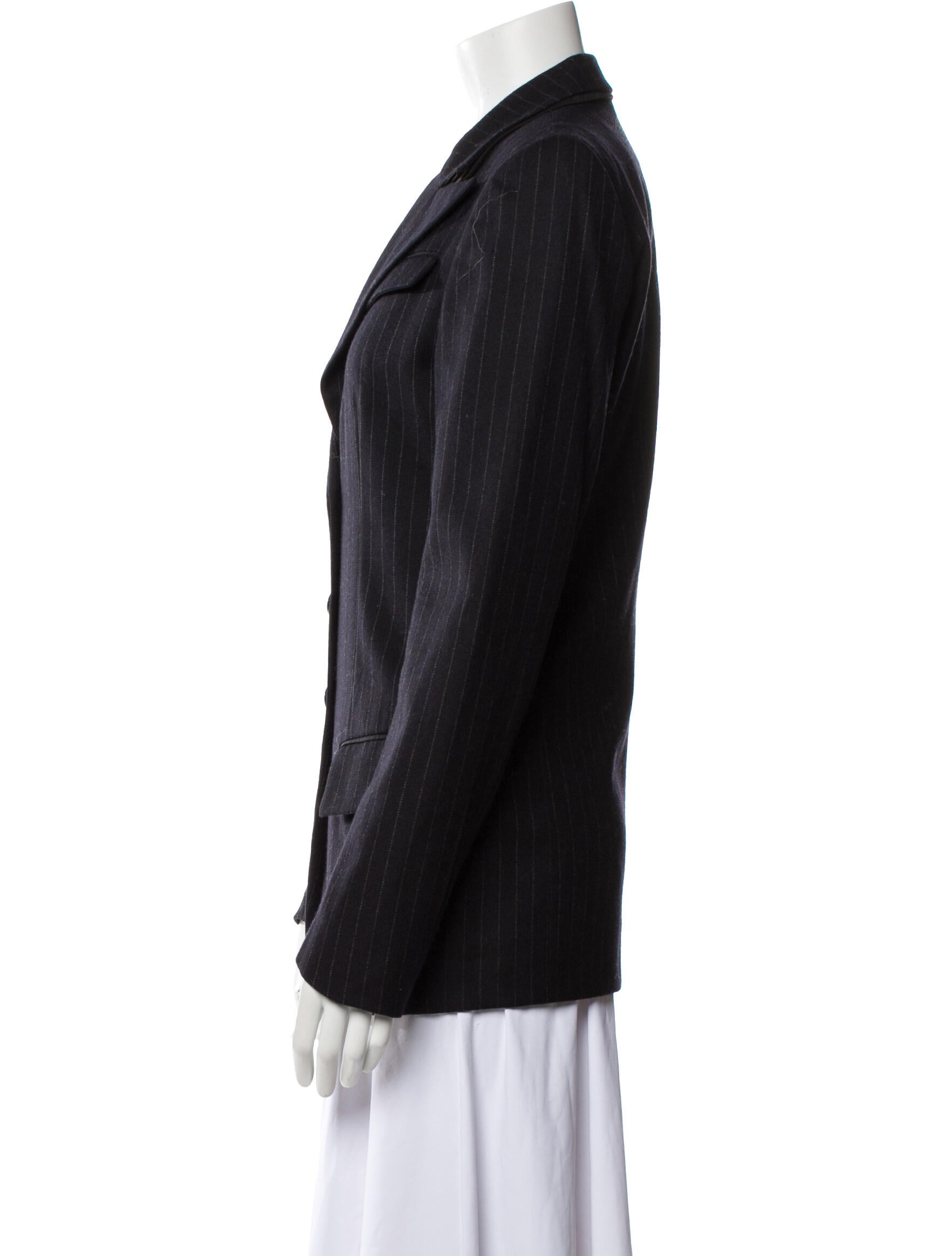 Bottega Veneta Virgin Wool Striped Blazer
