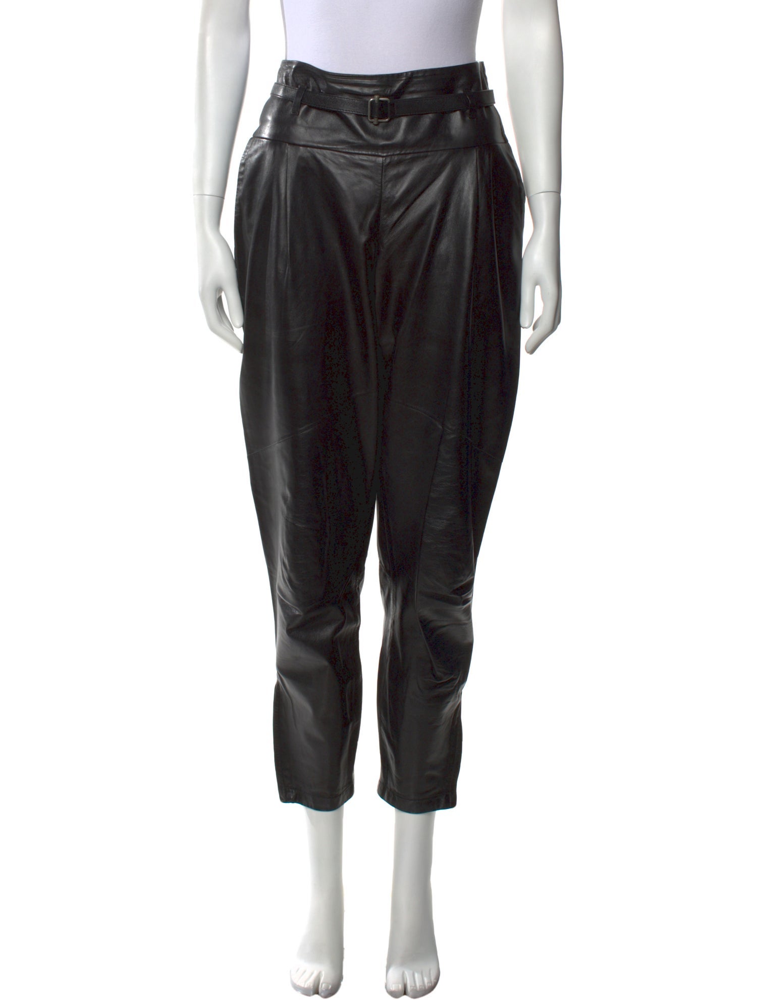 Bottega Veneta Leather Skinny Leg Pants