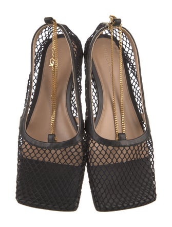 Bottega Veneta Mesh Chain-Link Accents Flats