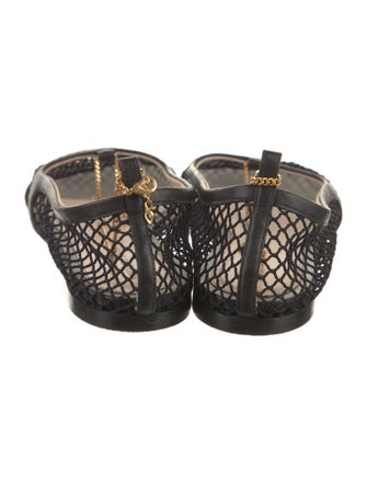 Bottega Veneta Mesh Chain-Link Accents Flats