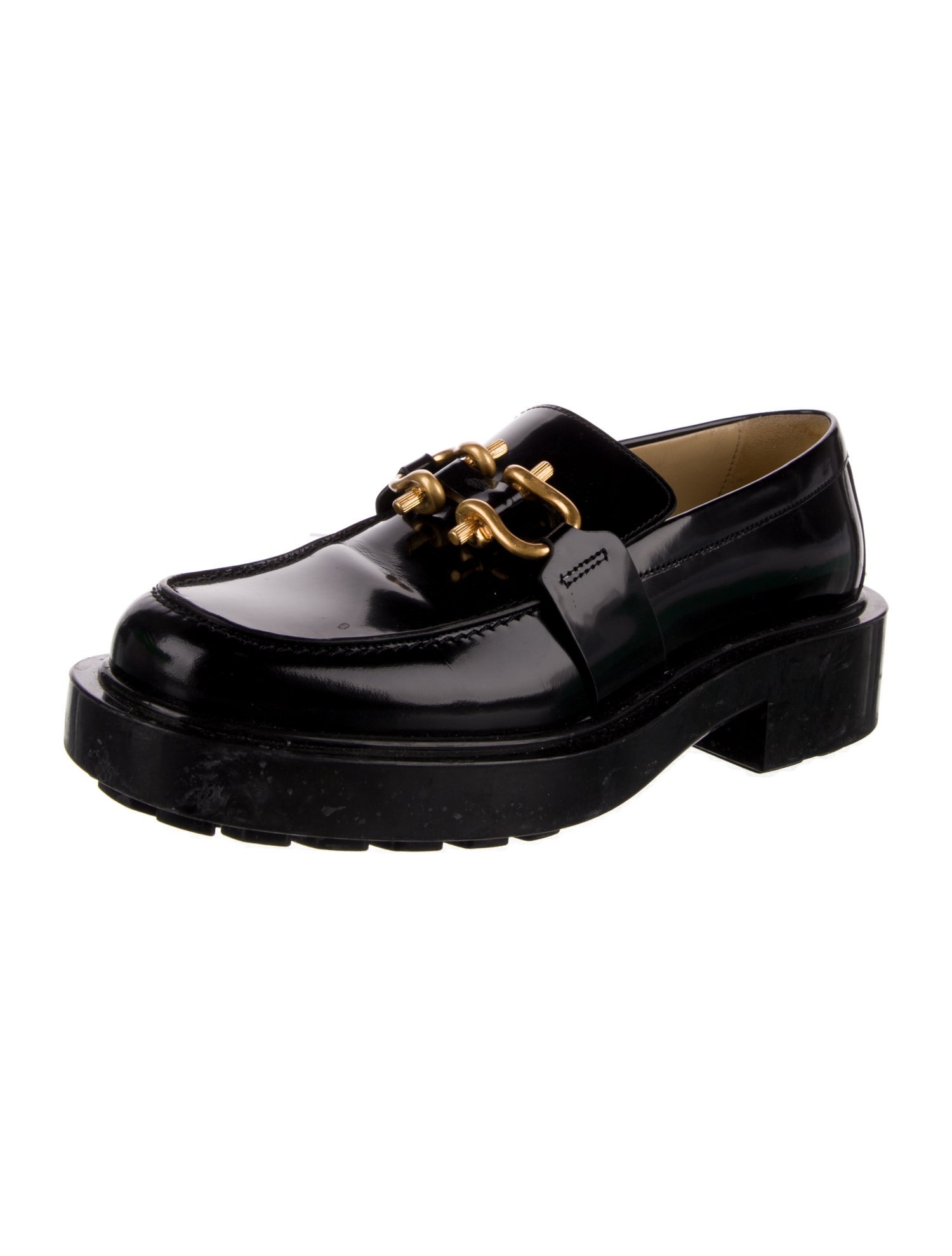 Bottega Veneta Monsieur Patent Leather Loafers