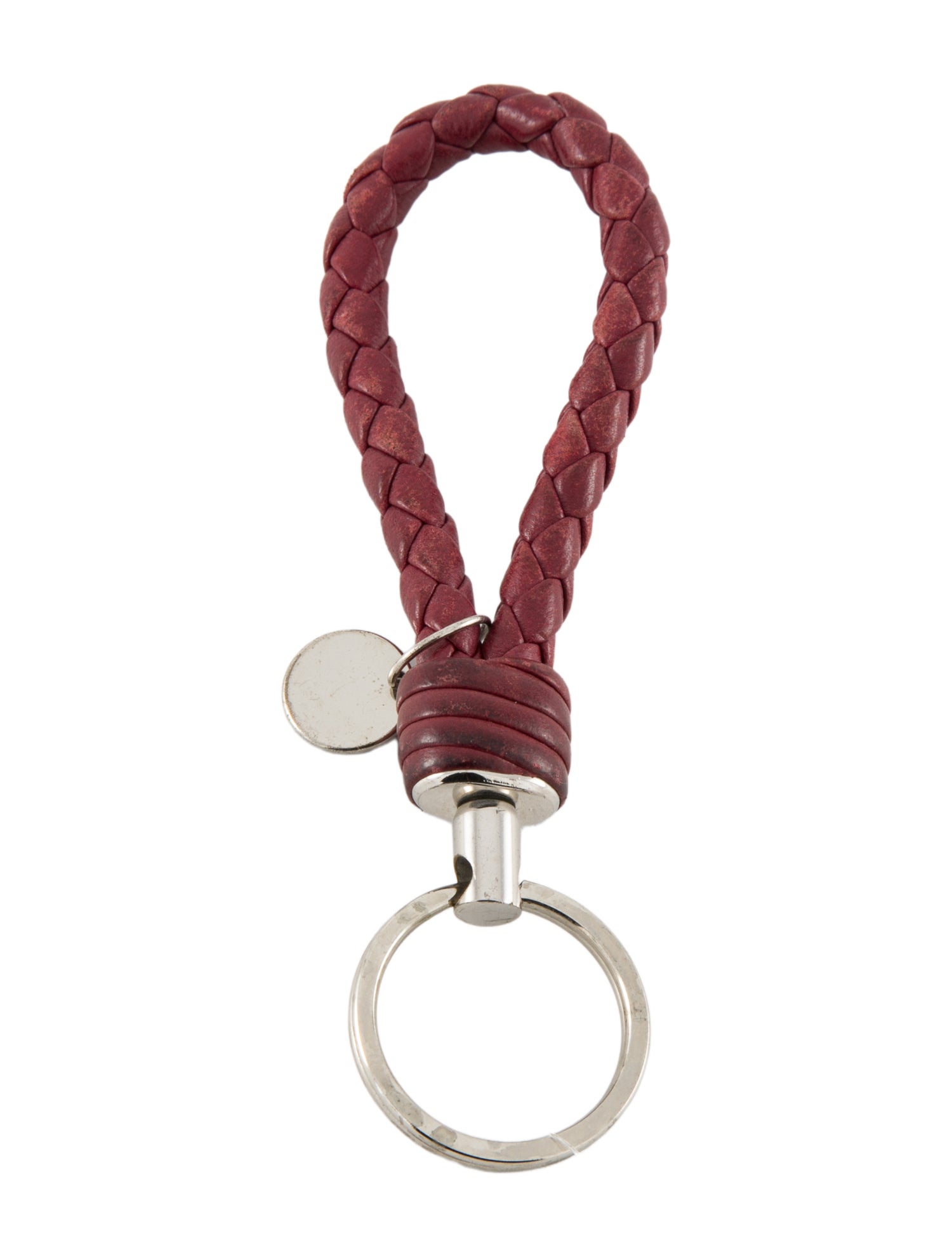 Bottega Veneta Leather Intrecciato Keychain