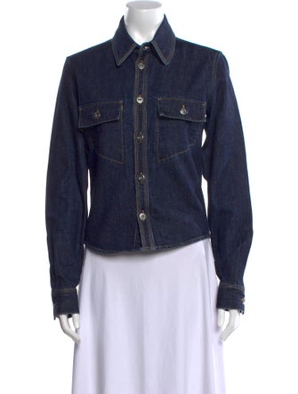 Bottega Veneta Long Sleeve Button-Up Top