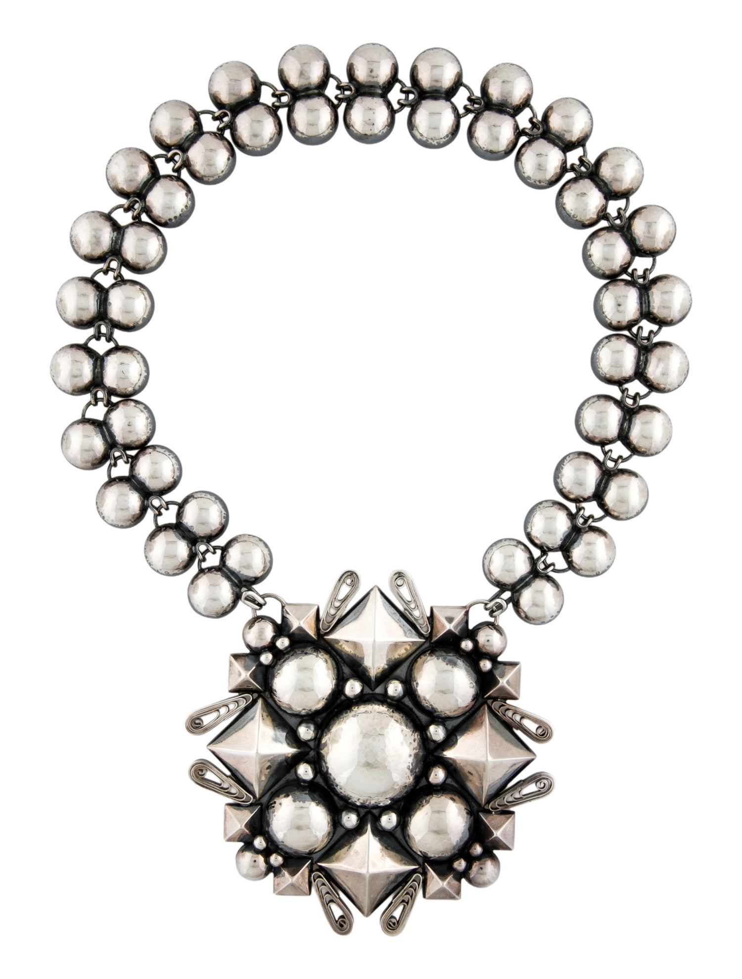Bottega Veneta Pendant Chunky Collar Necklace