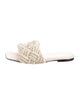 Bottega Veneta Intrecciato Weave Raffia Slides