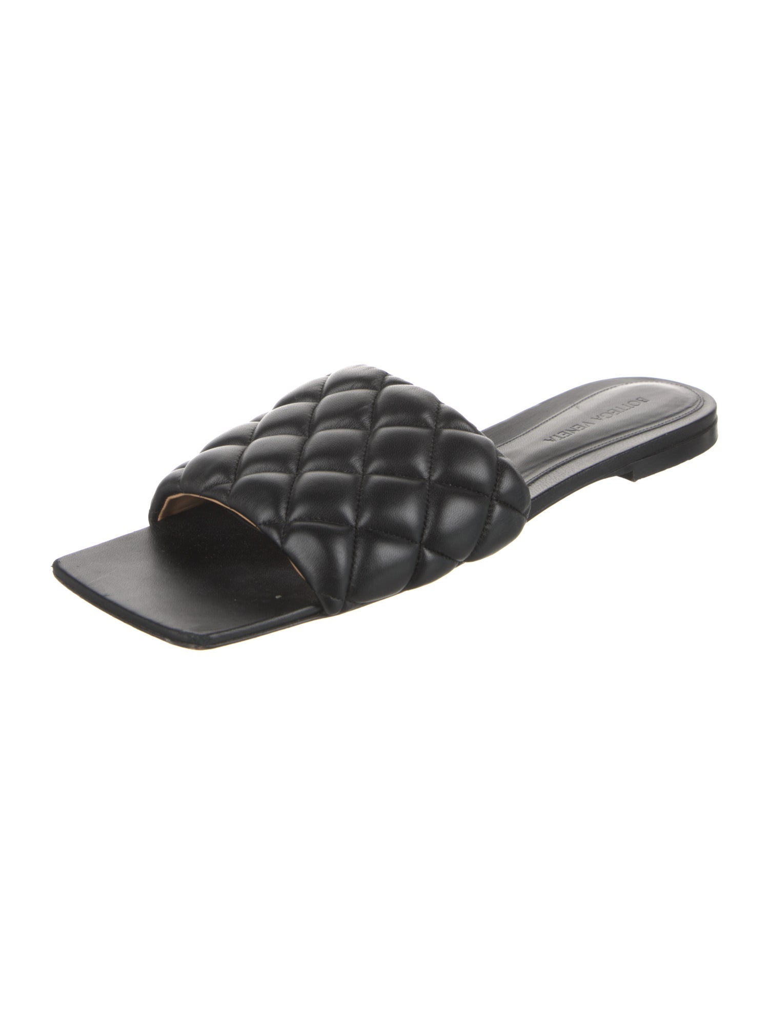 Bottega Veneta Padded Quilted Pattern Slides