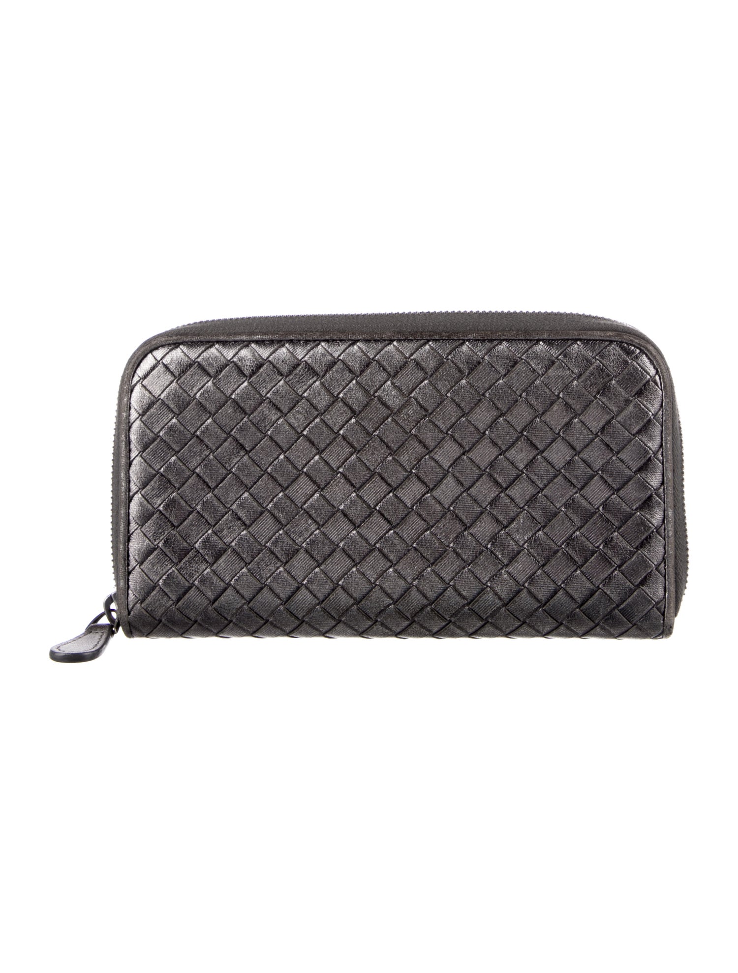 Bottega Veneta Intrecciato Weave Leather Continental Wallet