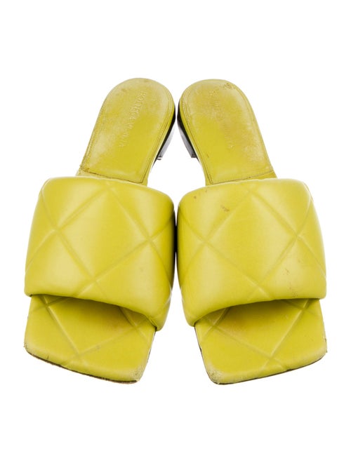 Bottega Veneta Quilted Pattern Leather Slides