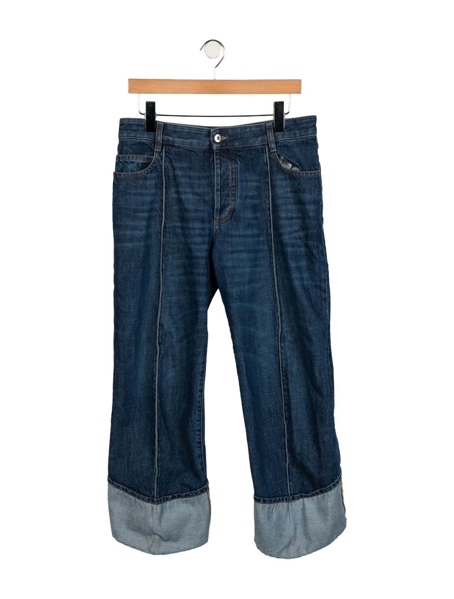 Bottega Veneta Mid-Rise Straight Leg Jeans