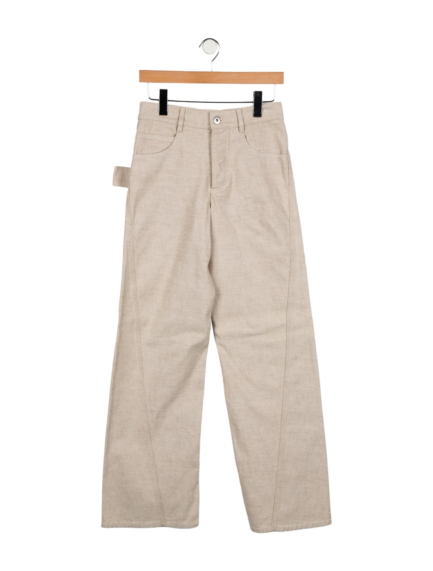 Bottega Veneta Raw Wide Leg Jeans