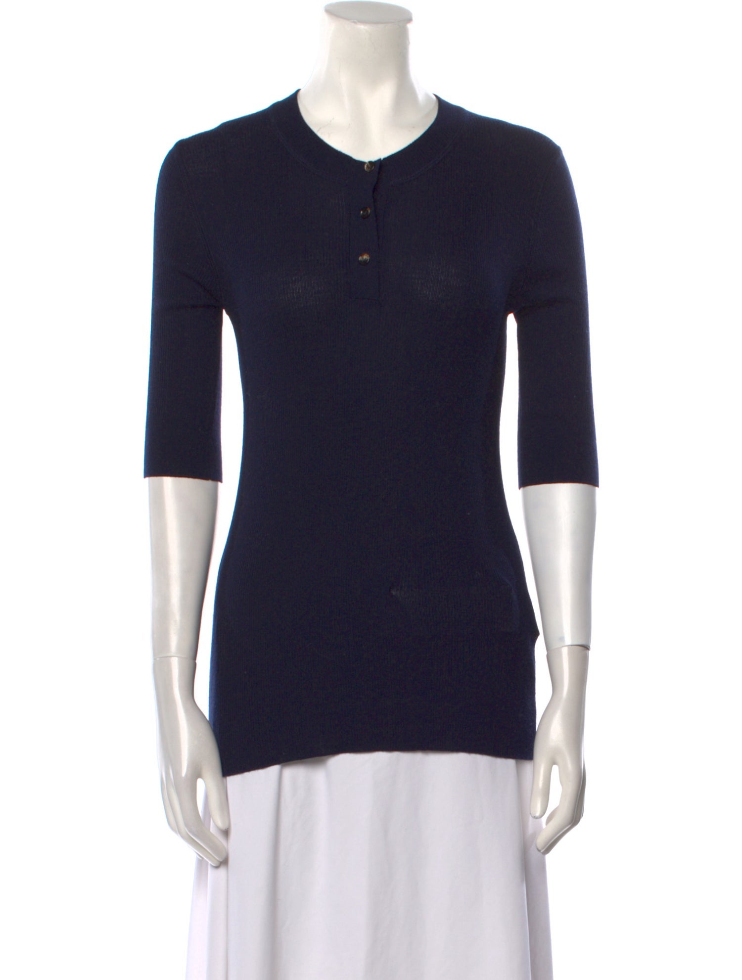 Bottega Veneta Wool Crew Neck Polo