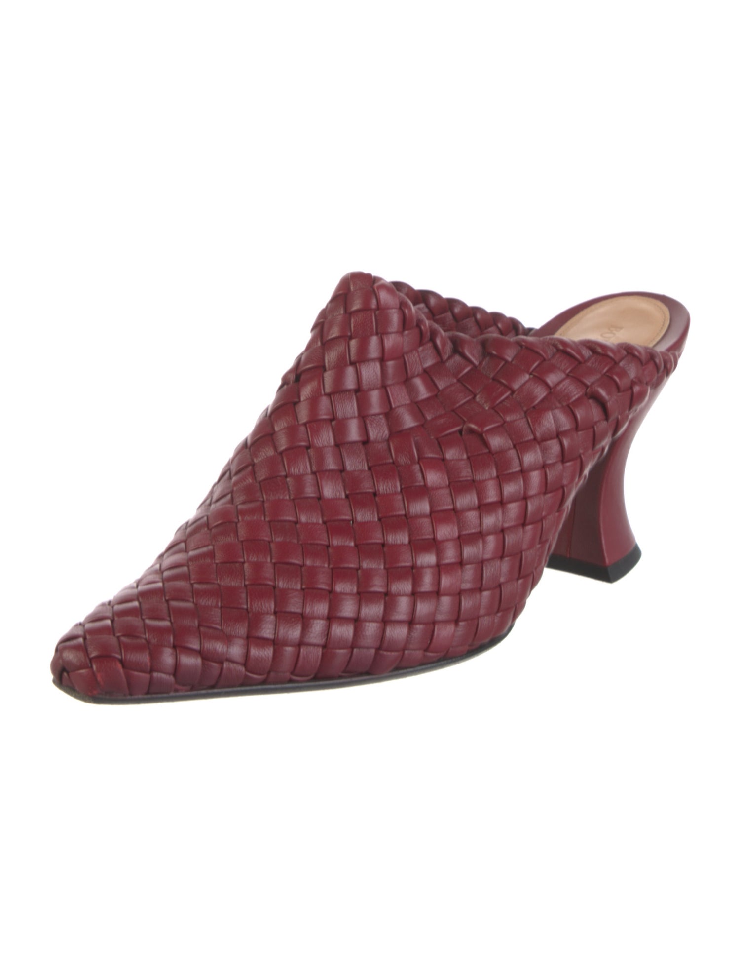 Bottega Veneta Almond Intrecciato Weave Mules